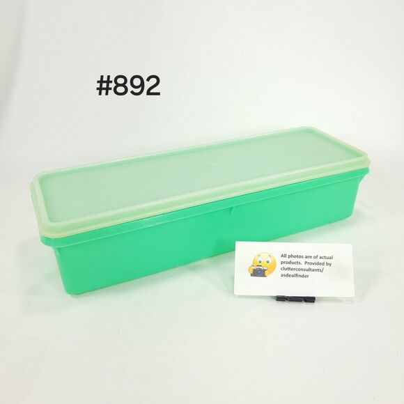 Vintage Tupperware Bundle #782 Bread Veggie Keeper # 892 Celery Keeper - Picture 5 of 8